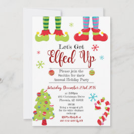 Laten we Elf Xmas met kerstfeest opruimen Kaart