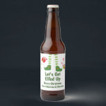 Laten we Elfed Up Christmas Humor gepersonaliseerd Bier Etiket<br><div class="desc">Lets Get Elfed Up Christmas Gepersonaliseerde humoristische flesetiketten van Ricaso - een volwassen humor thema kerstflesetiket - perfect voor die kerstcadeaus</div>