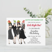 Laten we Elfed Up Kerstavond uit Verjaardag Kaart (Staand voorkant)