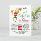 Laten we Elfed Up party bash halen Kaart (Staand voorkant)