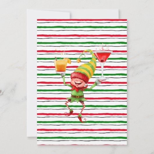 Laten we Elfed Up party bash halen Kaart (Achterkant)