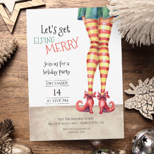 Laten we ELFING vrolijke feestdagen hebben Kaart