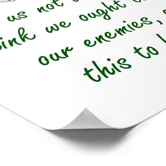 Laten we elkaar vergeven - vergiffenissen poster (Hoek)