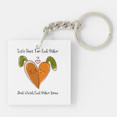 Laten we elkaars wortel bekijken en elkaar bekijke sleutelhanger (Achterkant)