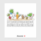 Laten we elkaars wortel bekijken en elkaar bekijke sticker (Vel)