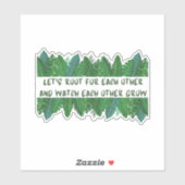 Laten we elkaars wortel bekijken en elkaar bekijke sticker (Vel)