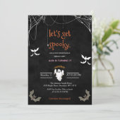 Laten we elke dag van de zondag een spleet hallowe kaart (Staand voorkant)