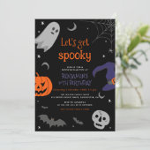 Laten we elke dag van de zondag een spleet hallowe kaart (Staand voorkant)