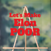 Laten we Elon arm maken, Amerika herstellen Acryl Bord (Neutraal)