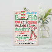 Laten we Elveelheid oppakken aan de kerstpartij Kaart (Staand voorkant)