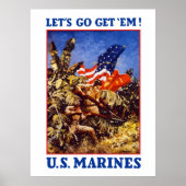 Laten we Em halen. Amerikaanse mariniers Poster (Voorkant)