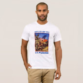 Laten we Em halen. Amerikaanse mariniers T-shirt (Voorkant volledig)