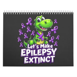 Laten we epilepsie extinct maken Awareness Dinosau Kalender