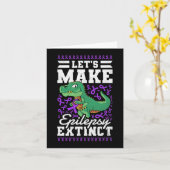 Laten we Epilepsy Epilepsy Epilepsy Bewustheid mak Kaart (Gele Bloem)