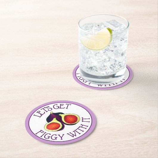 Laten we er een beetje bij stilstaan. Grappig als  Ronde Kartonnen Onderzetter (Insitu)