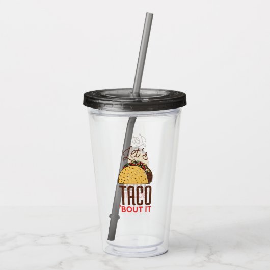 Laten we er eens over praten acryl drinkbeker (Achterkant)