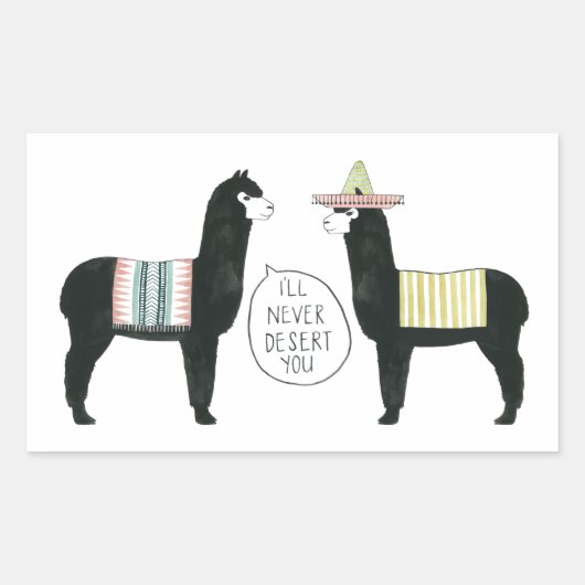 Laten we er eens over praten | Ik zal je nooit waa Rechthoekige Sticker (Voorkant)