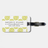 Laten we er eens over praten | Limoen Patroon Bagagelabel (Achterkant horizontaal)