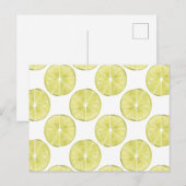 Laten we er eens over praten | Limoen Patroon Briefkaart (Voorkant / Achterkant)