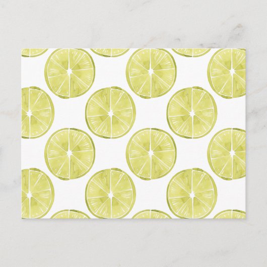 Laten we er eens over praten | Limoen Patroon Briefkaart (Voorkant)