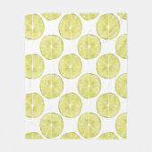 Laten we er eens over praten | Limoen Patroon Fleece Deken (Voorkant)