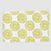 Laten we er eens over praten | Limoen Patroon Golfhanddoek (Horizontaal)