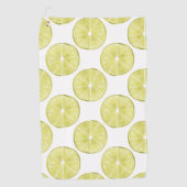 Laten we er eens over praten | Limoen Patroon Golfhanddoek (Voorkant)