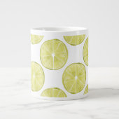 Laten we er eens over praten | Limoen Patroon Grote Koffiekop (Voorkant)