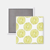 Laten we er eens over praten | Limoen Patroon Magneet (Voorkant / Achterkant)