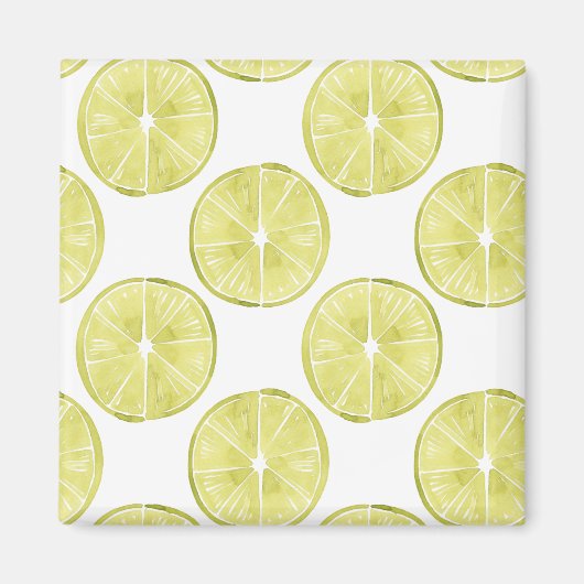 Laten we er eens over praten | Limoen Patroon Magneet (Voorkant)