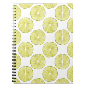 Laten we er eens over praten   Limoen Patroon Notitieboek