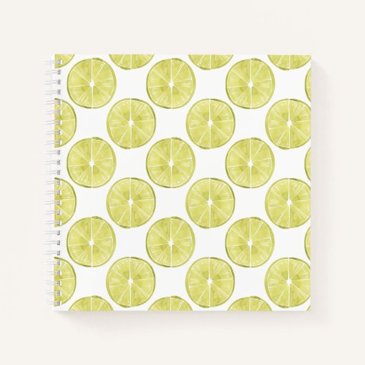 Laten we er eens over praten | Limoen Patroon Notitieboek (Voorkant)