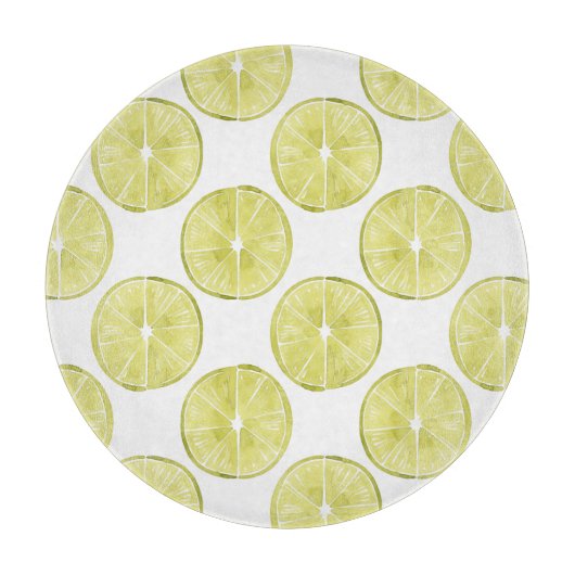 Laten we er eens over praten | Limoen Patroon Snijplank (Voorkant)