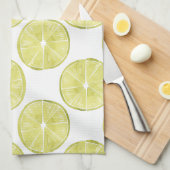 Laten we er eens over praten | Limoen Patroon Theedoek (Quarter Fold)