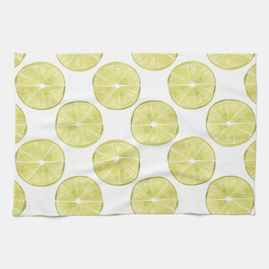 Laten we er eens over praten | Limoen Patroon Theedoek (Horizontaal)