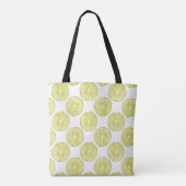 Laten we er eens over praten | Limoen Patroon Tote Bag (Achterkant)