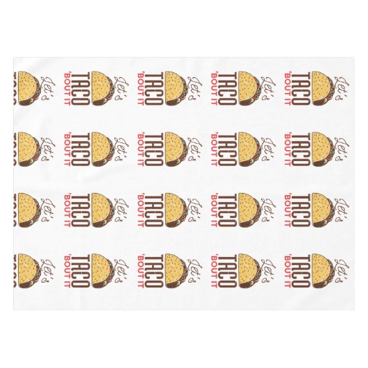 Laten we er eens over praten tafelkleed (Voorkant (Horizontaal))