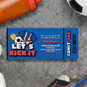 Laten we er tegenaan gaan - Voetbal Soccer Kaart