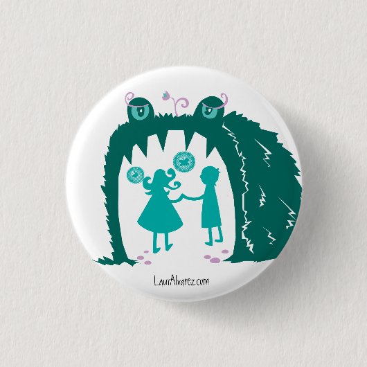 Laten we erin gaan. ronde button 3,2 cm (Voorkant)