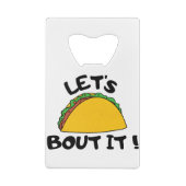 Laten we erover praten creditkaart flessenopener (Achterkant)