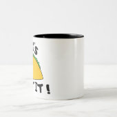 Laten we erover praten tweekleurige koffiemok (Center)