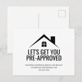 Laten we ervoor zorgen dat je vooraf goedgekeurde  briefkaart (Voorkant / Achterkant)