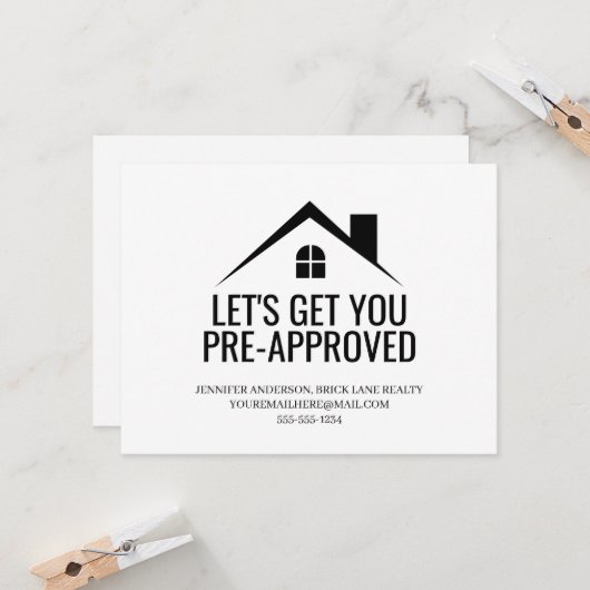 Laten we ervoor zorgen dat je vooraf goedgekeurde  kaart (Voorkant / Achterkant in situ)