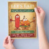 Laten we eten! Boekhouding van groep Flyer (Hand)