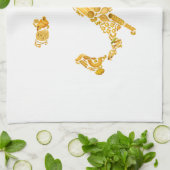 Laten we eten - de Italiaanse pasteien keukenhandd Theedoek (Gevouwen)