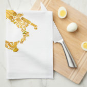 Laten we eten - de Italiaanse pasteien keukenhandd Theedoek (Quarter Fold)