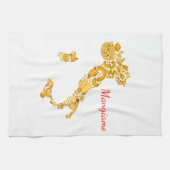 Laten we eten - de Italiaanse pasteien keukenhandd Theedoek (Horizontaal)