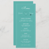 Laten we eten! | Desert Cactus Bloom 5 Cursus Brui Menu (Voorkant / Achterkant)