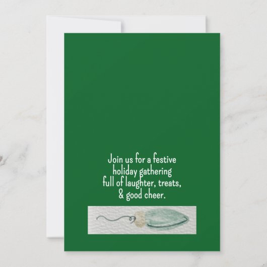 Laten we eten, Drinken en vrolijk zijn Kaart (Achterkant)