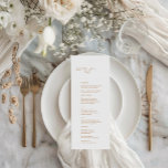"Laten we eten" Elegant White Calligraphy Wedding  Menu<br><div class="desc">Dit elegante moderne trouwmenu is de perfecte manier om een beetje verfijning aan je trouwreceptie toe te voegen. Met een schone en moderne typografie op een klassieke witte achtergrond is dit menuontwerp tijdloos en stijlvol. Met klantgerichte tekstgebieden, kunt u uw eigen menupunten gemakkelijk toevoegen en het menu personaliseren om uw...</div>